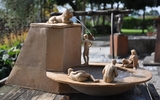 Badebrunnen Keramik Solarbetrieben D 56cm