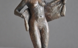 Nach Der Dusche 2 Bronze Patiniert I Vl H 16cm