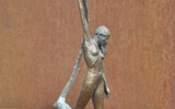 Naturverbunden 2 2016 Bronze Patiniert Unikat H 26cm